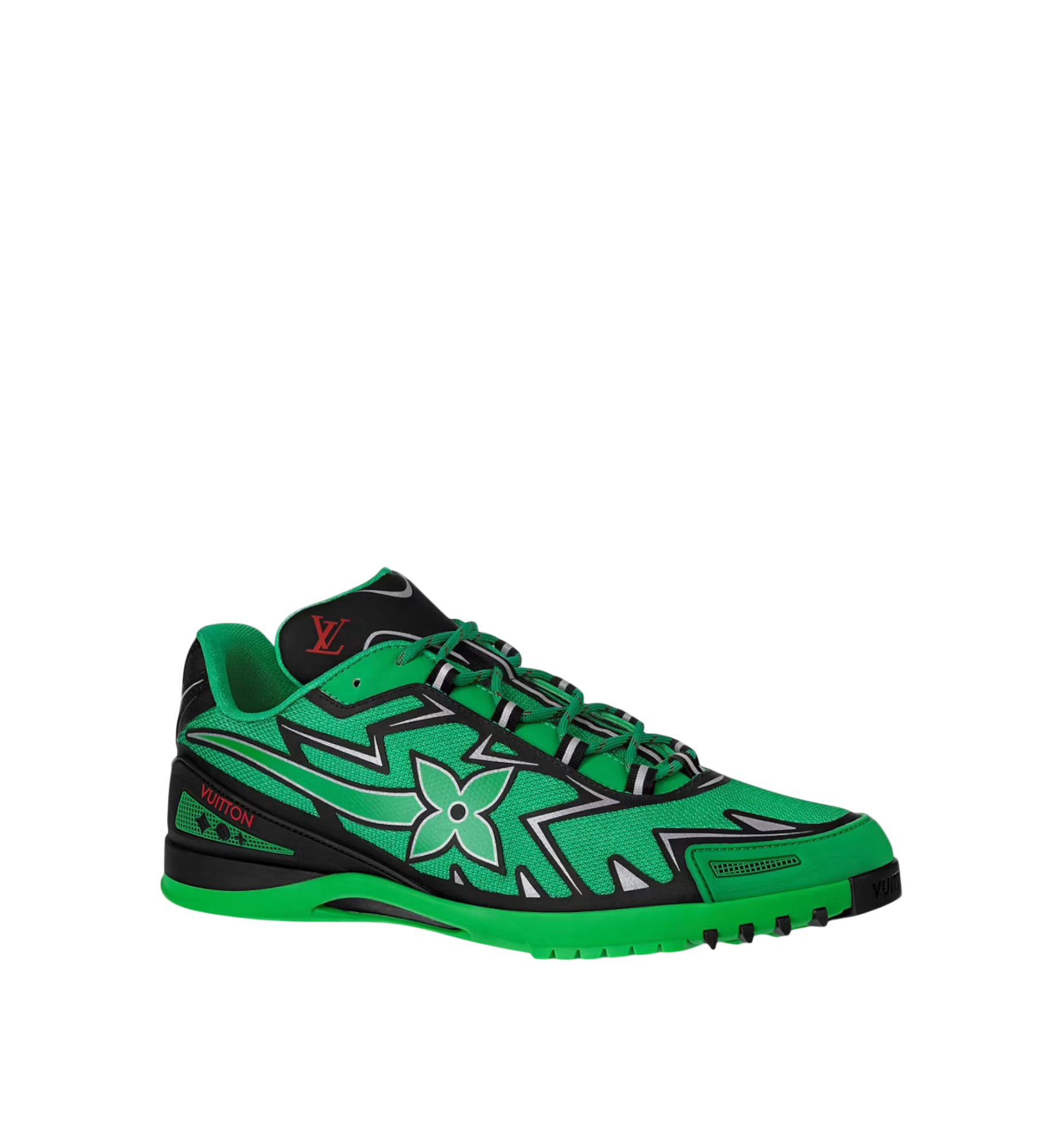 LOUIS VUITTON SPRINT ATHLETIC SNEAKERS BLACK/GREEN MEN