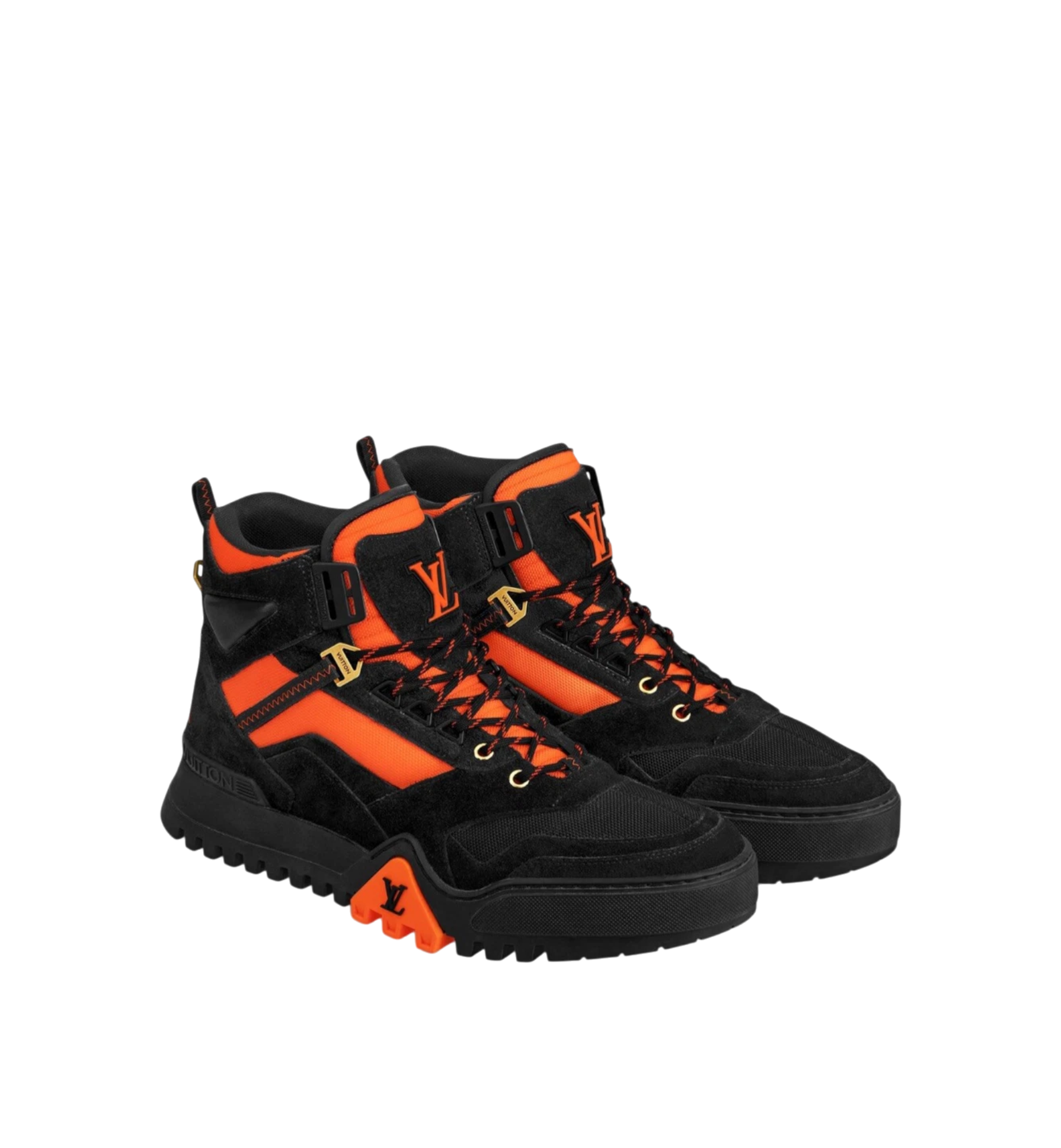 LOUIS VUITTON SNEAKERS BROWNSVILLE BLACK ORANGE MEN
