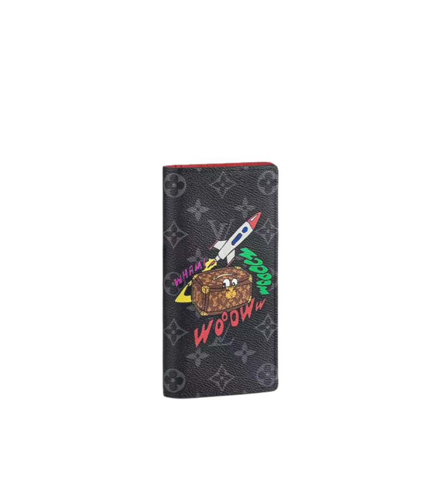 Louis Vuitton Brazza Wallet Cosmic Trunk Monogram Eclipse