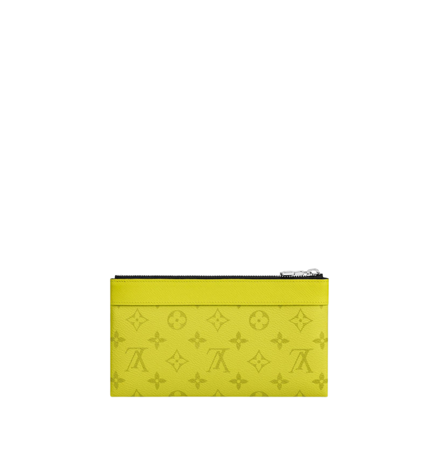 Louis Vuitton Discovery Pochette Monogram Bahia Taiga PM Yellow