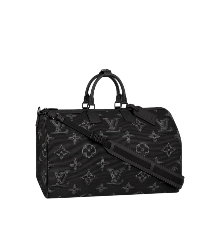 Louis Vuitton Monogram 3D Nylon 2054 Reversible Keepall Black Green