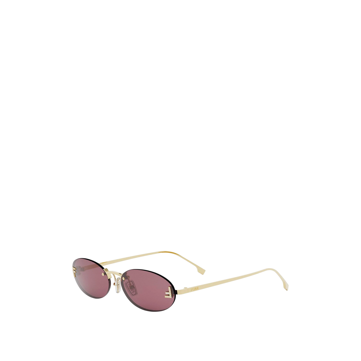 Vintage Fendi Oversized Round Sunglasses - Translucent Purple w/ Crystal Zucca L Fendi Zucca FF Logo Oversize Sunglasses - Purple Sunglasses  main image 2