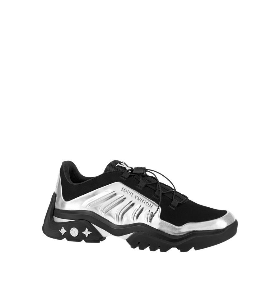 LOUIS VUITTON MILLENIUM SNEAKER SILVER BLACK MEN