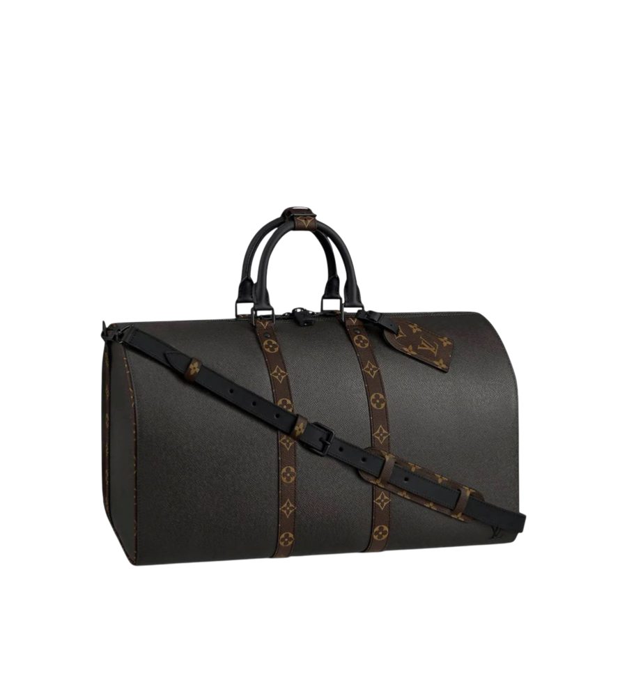 Louis Vuitton Keepall 50 Taiga Black