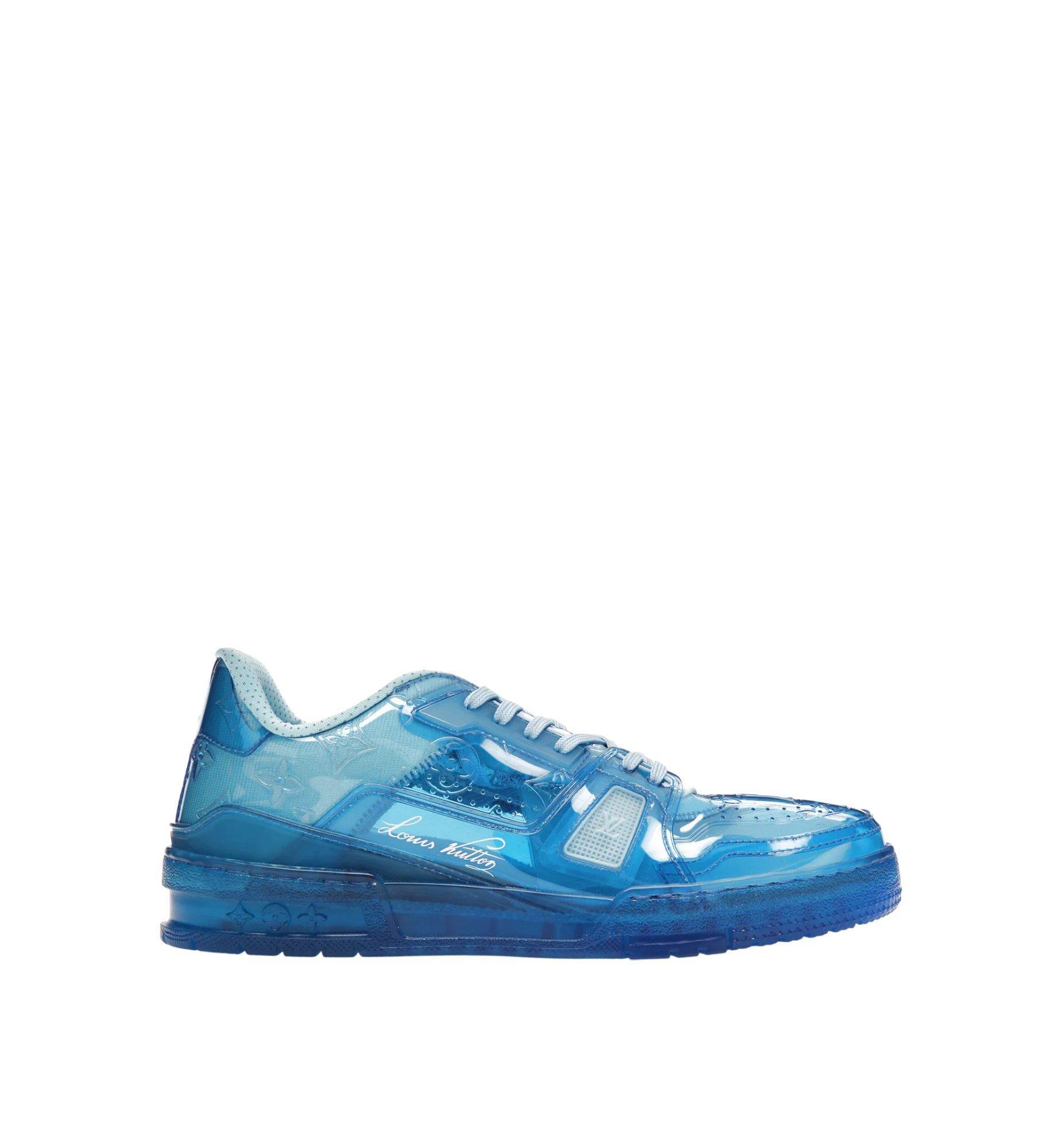 LOUIS VUITTON TRANSPARENT BLUE SNEAKERS MEN