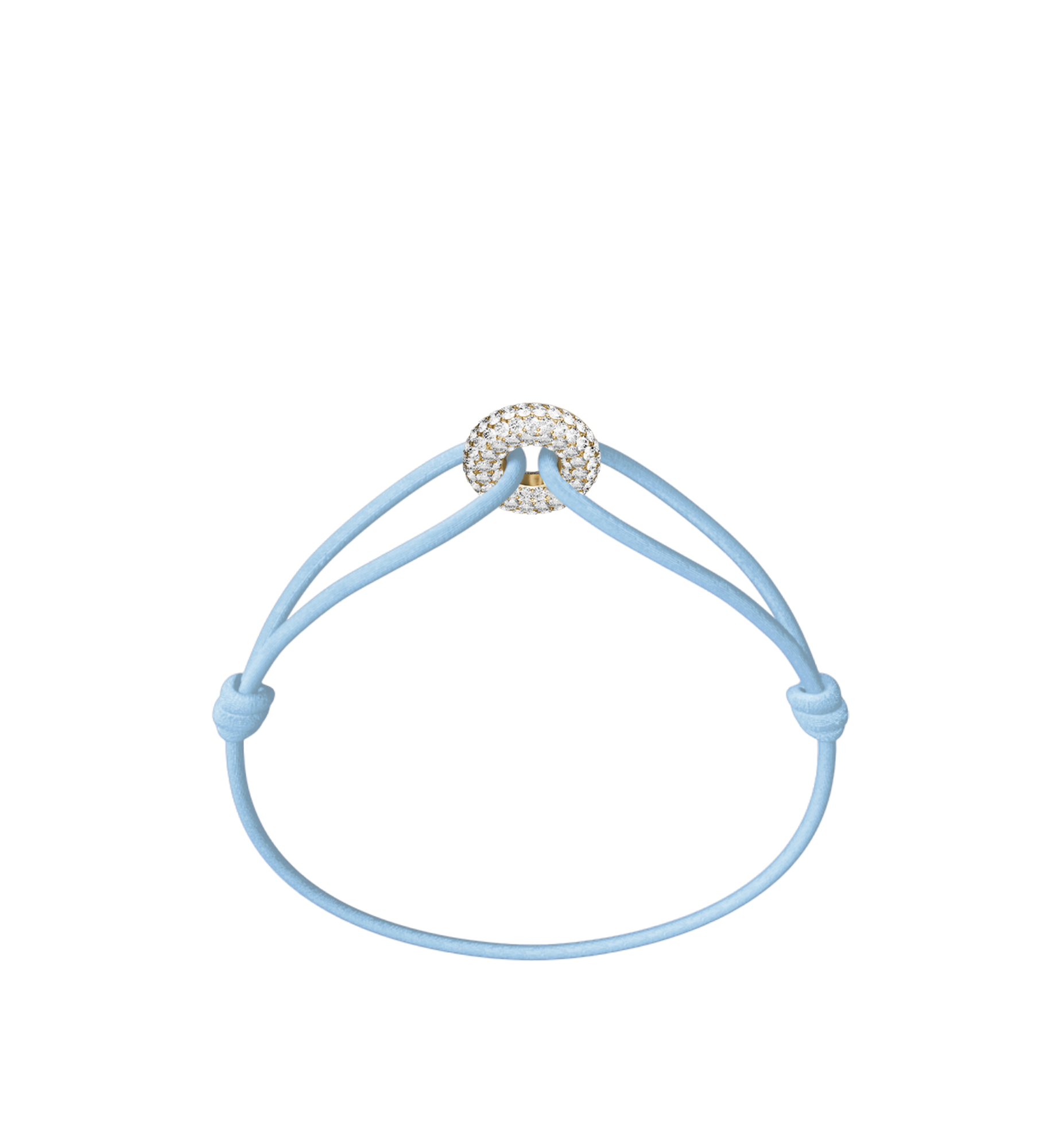 Mini Golden Soho Pavé Cord Bracelet