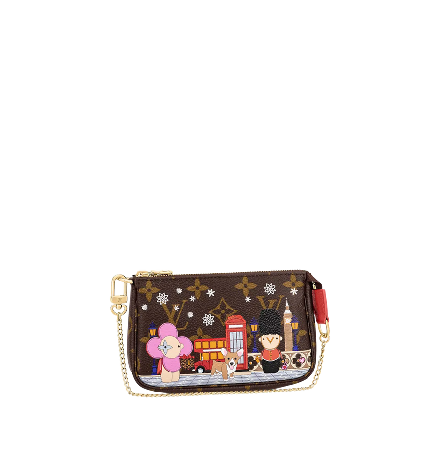 Louis Vuitton Mini Pochette Accessories XMas London Monogram