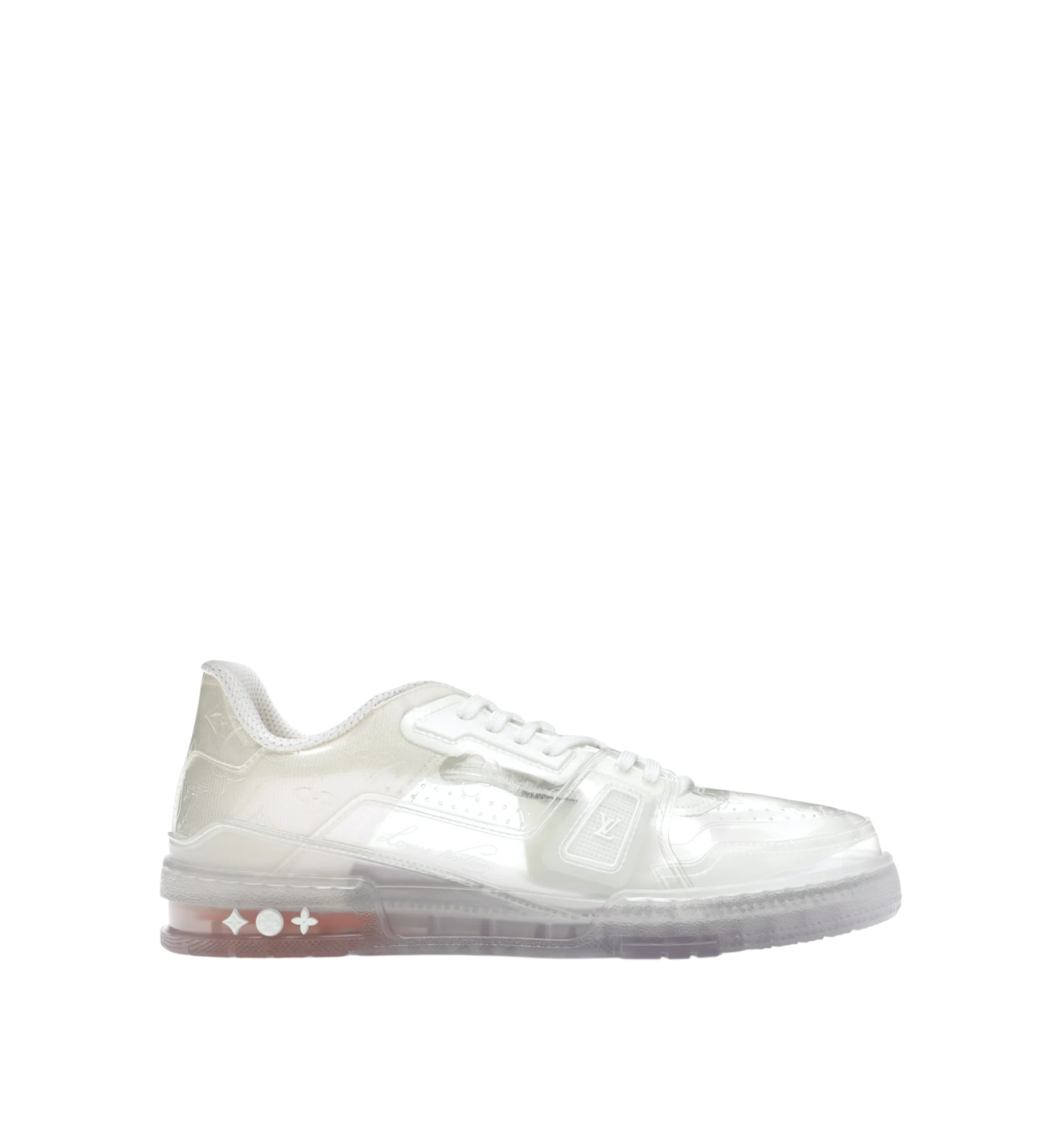 LOUIS VUITTON TRAINERS TRANSPARENT WHITE MEN