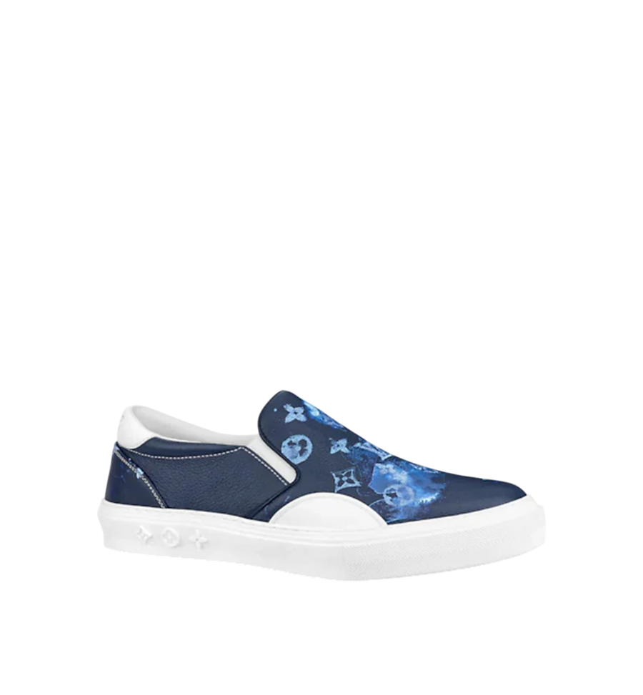 Louis Vuitton Low Sneaker Monogram Navy Blue Men
