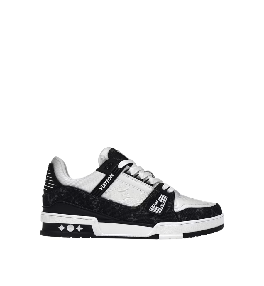 LOUIS VUITTON SNEAKER DENIM BLACK AND WHITE MEN