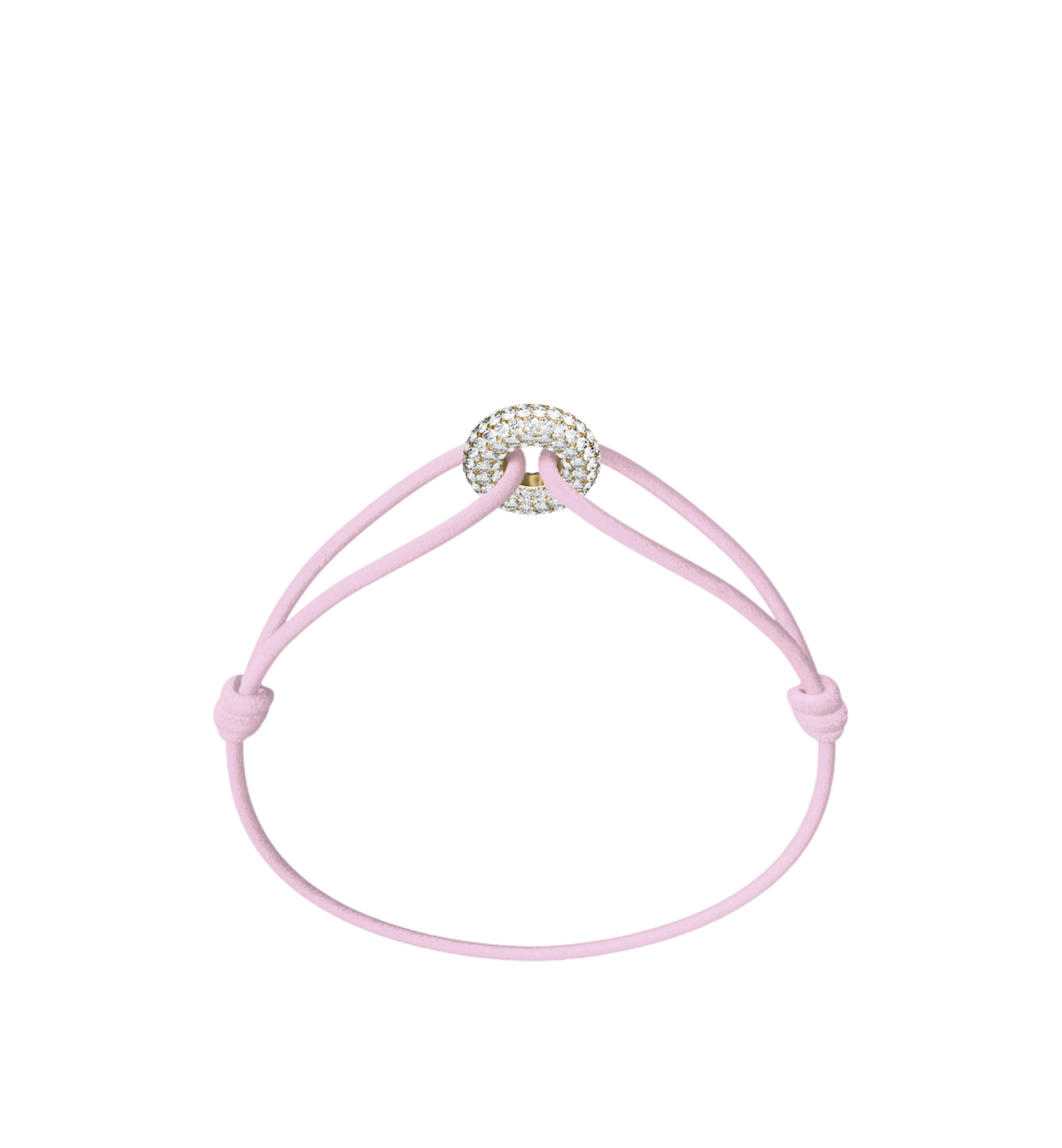 Mini Golden Soho Pavé Cord Bracelet