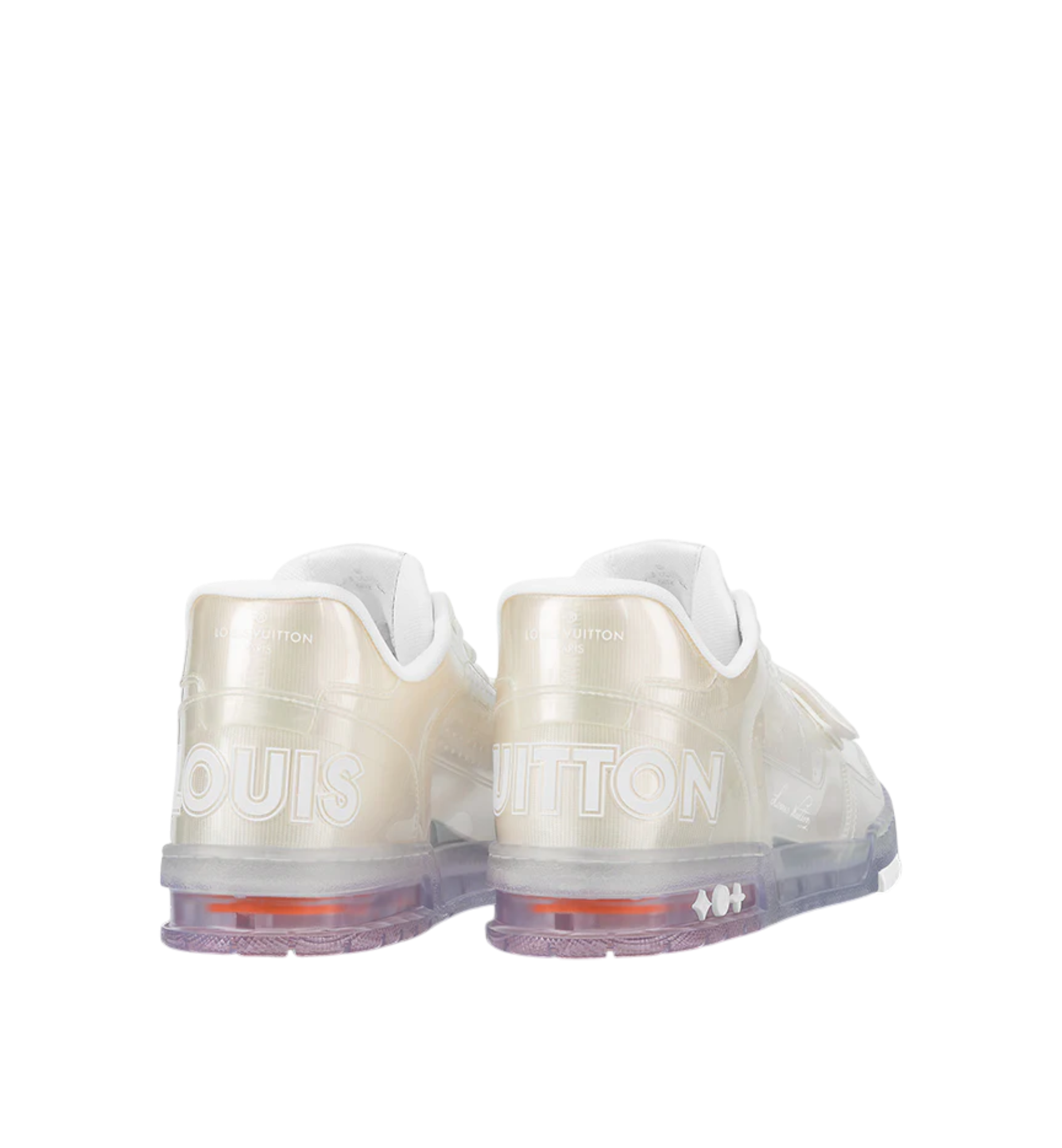 LOUIS VUITTON TRAINERS TRANSPARENT WHITE MEN
