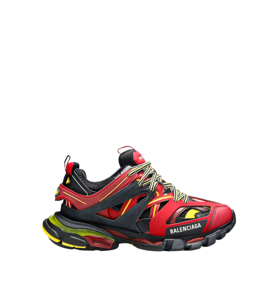 Balenciaga Track Caged Sneaker Red Yellow Black
