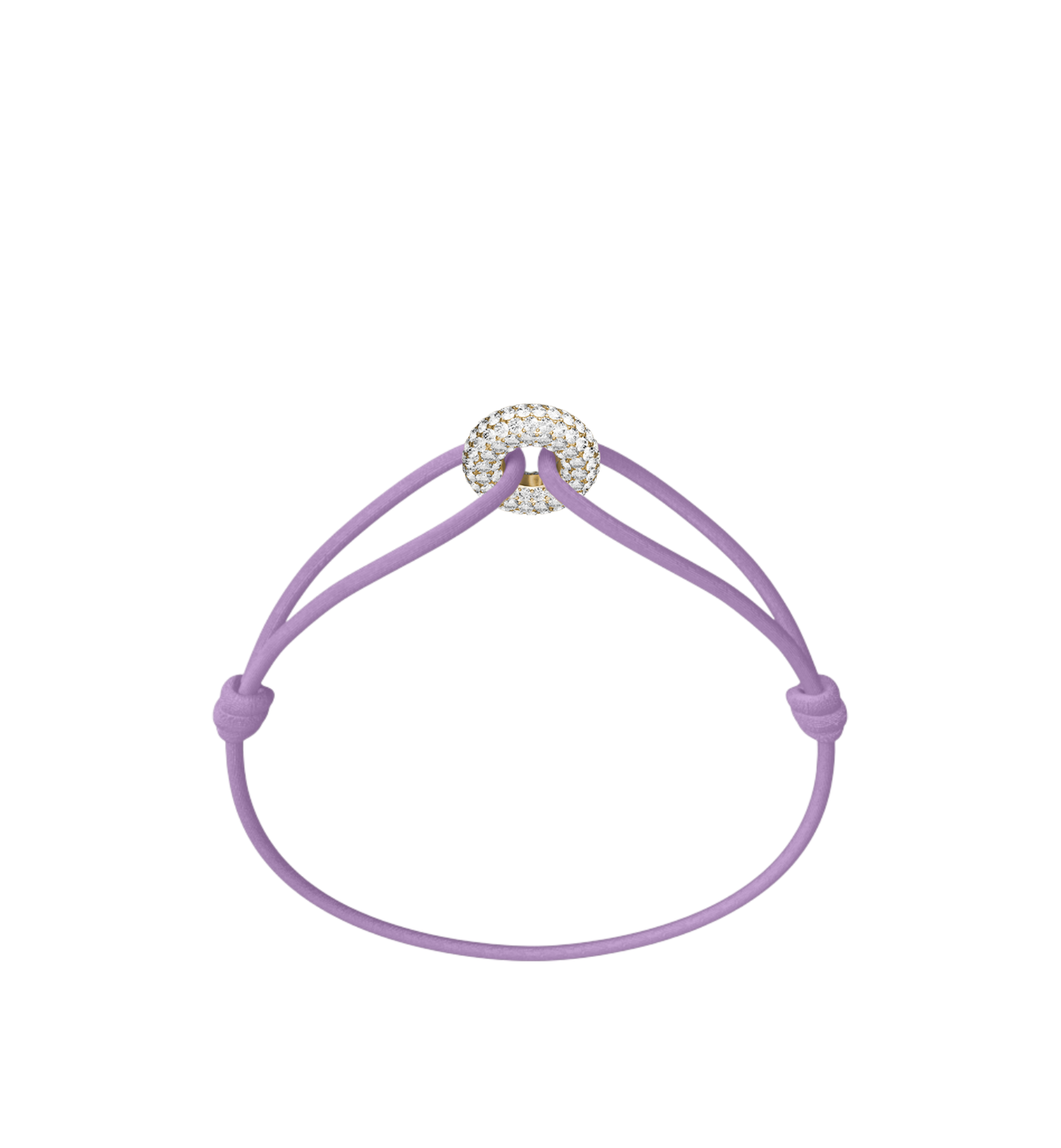 Mini Golden Soho Pavé Cord Bracelet