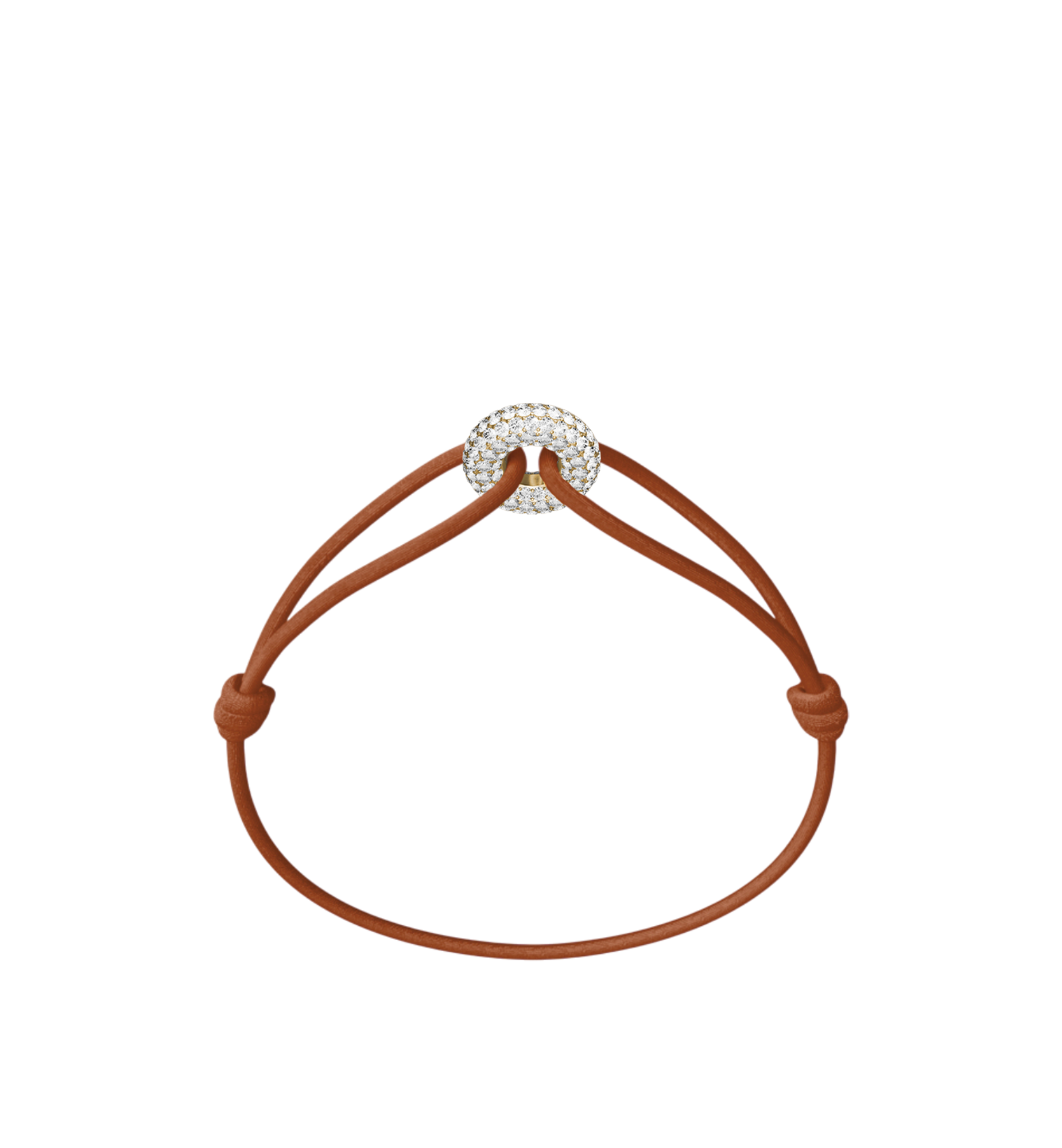 Mini Golden Soho Pavé Cord Bracelet