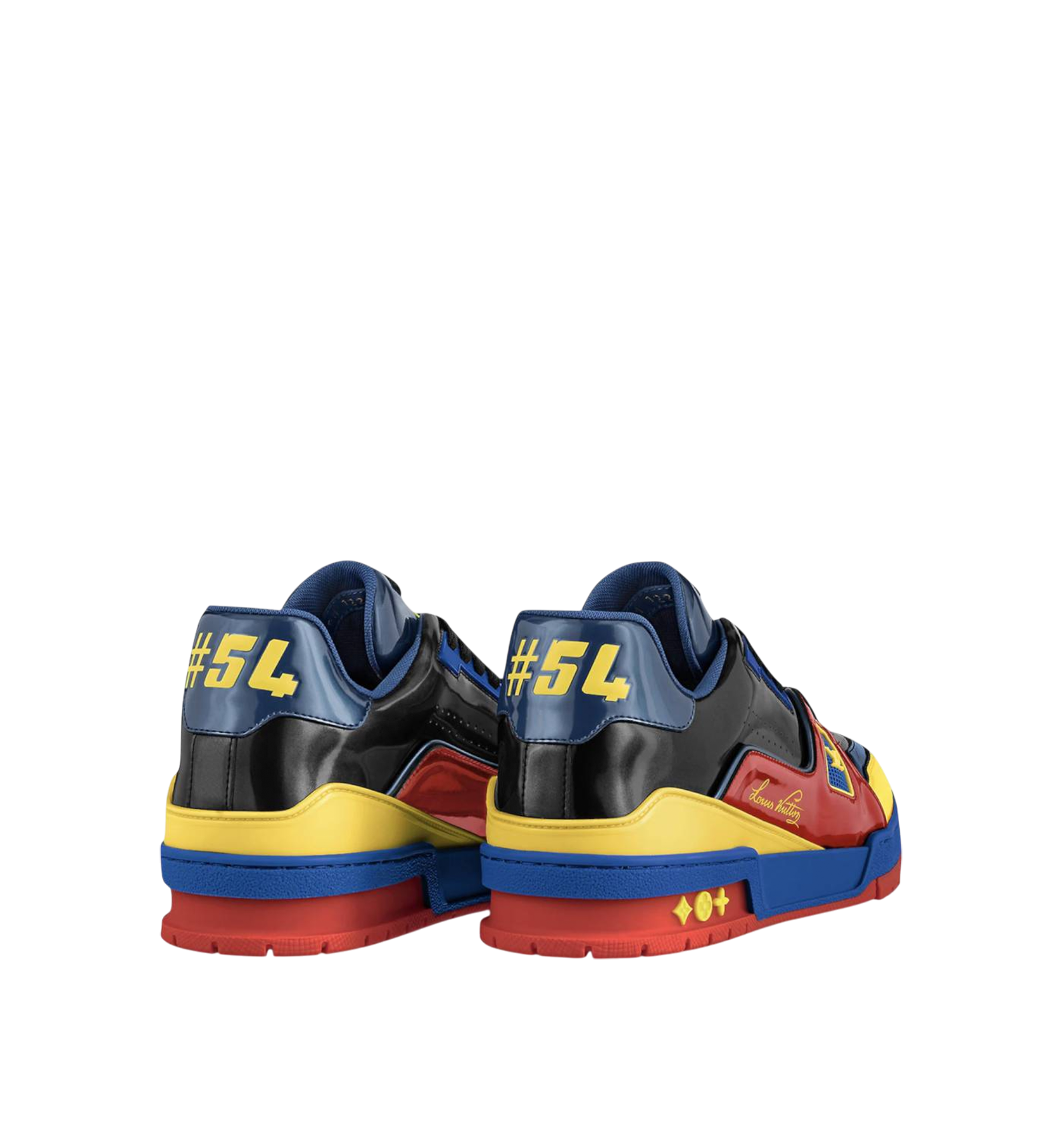 Louis Vuitton Sneaker #54 Black Red Blue Yellow Men