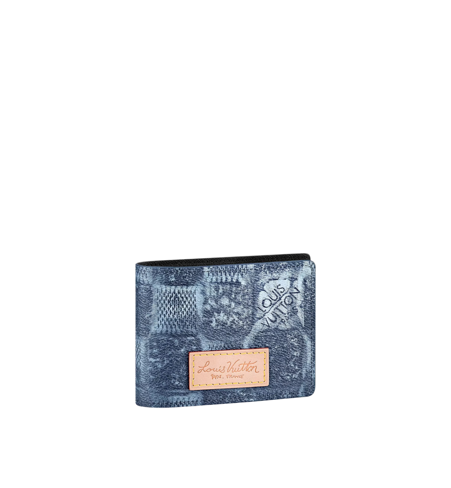 LOUIS VUITTON DAMIER SALT MULTIPLE WALLET OCEAN BLUE