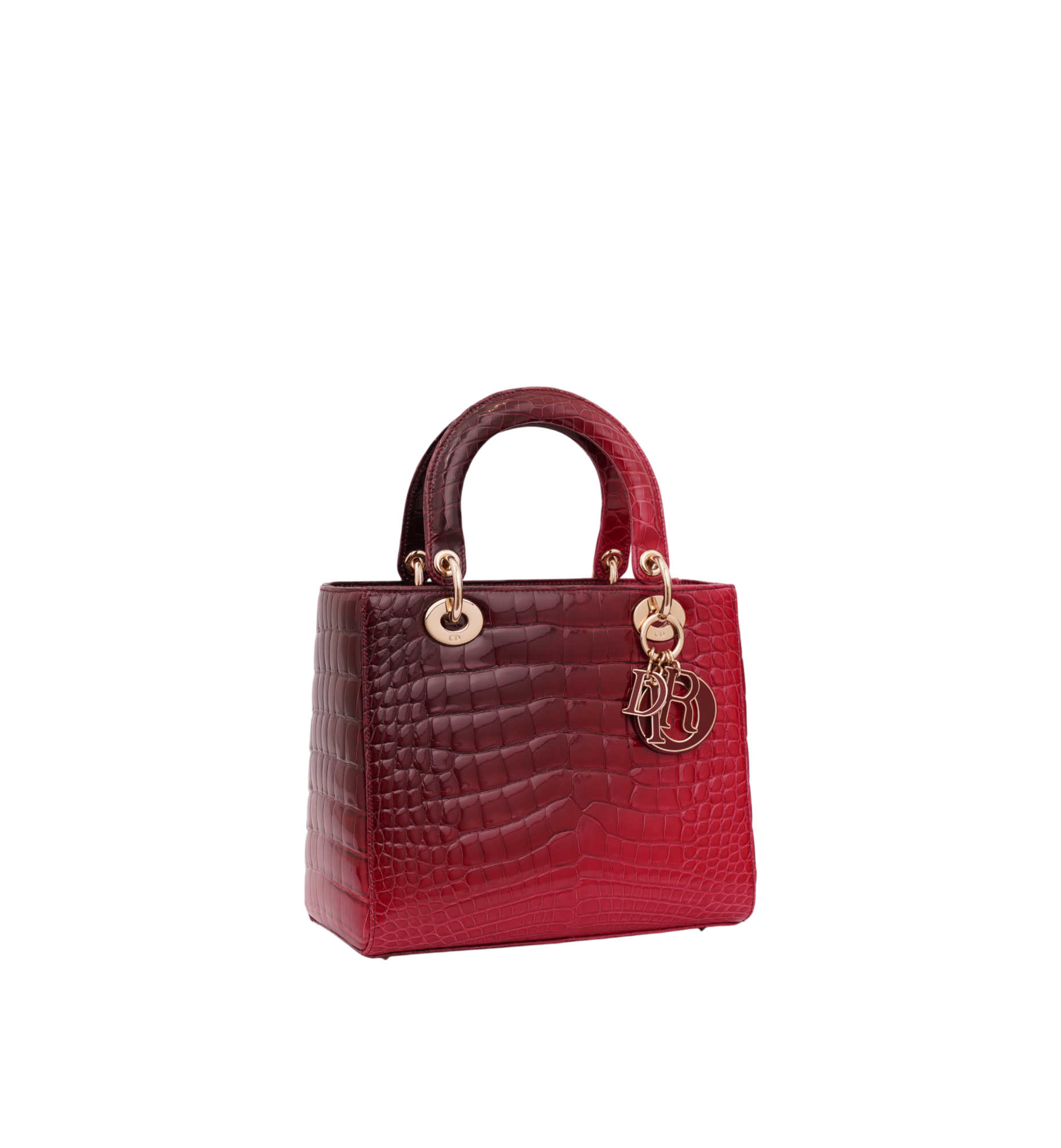 Dior Red Alligator Leather Medium Tote Bag
