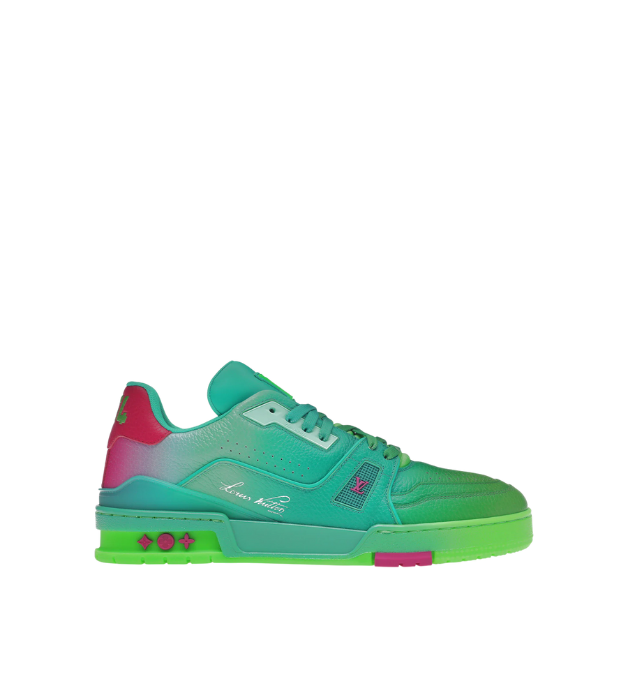 Louis Vuitton Sneaker #54 Aqua And Pink Men
