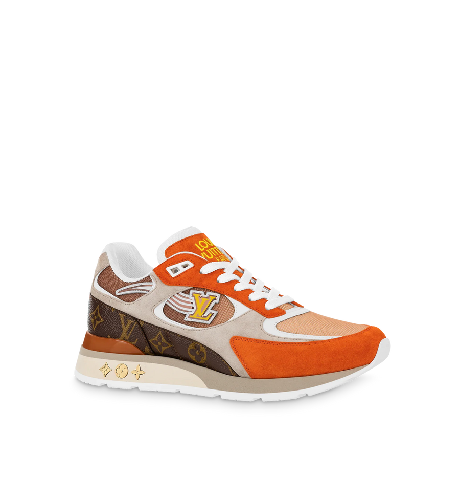 LOUIS VUITTON TRAINERS ORANGE AND WHITE MEN