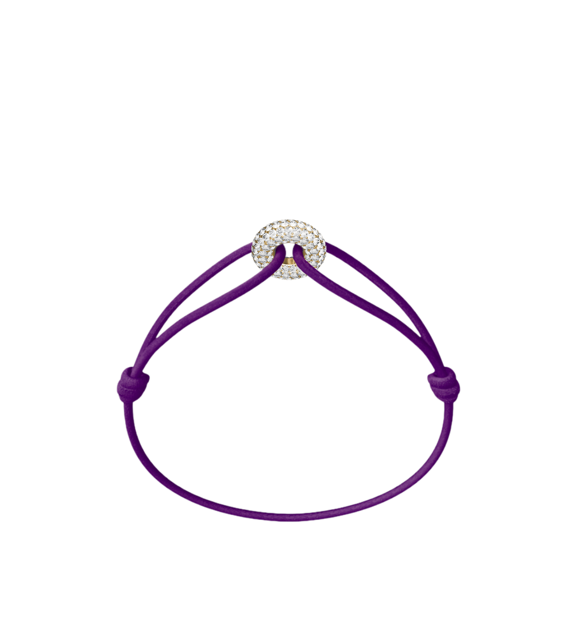 Mini Golden Soho Pavé Cord Bracelet