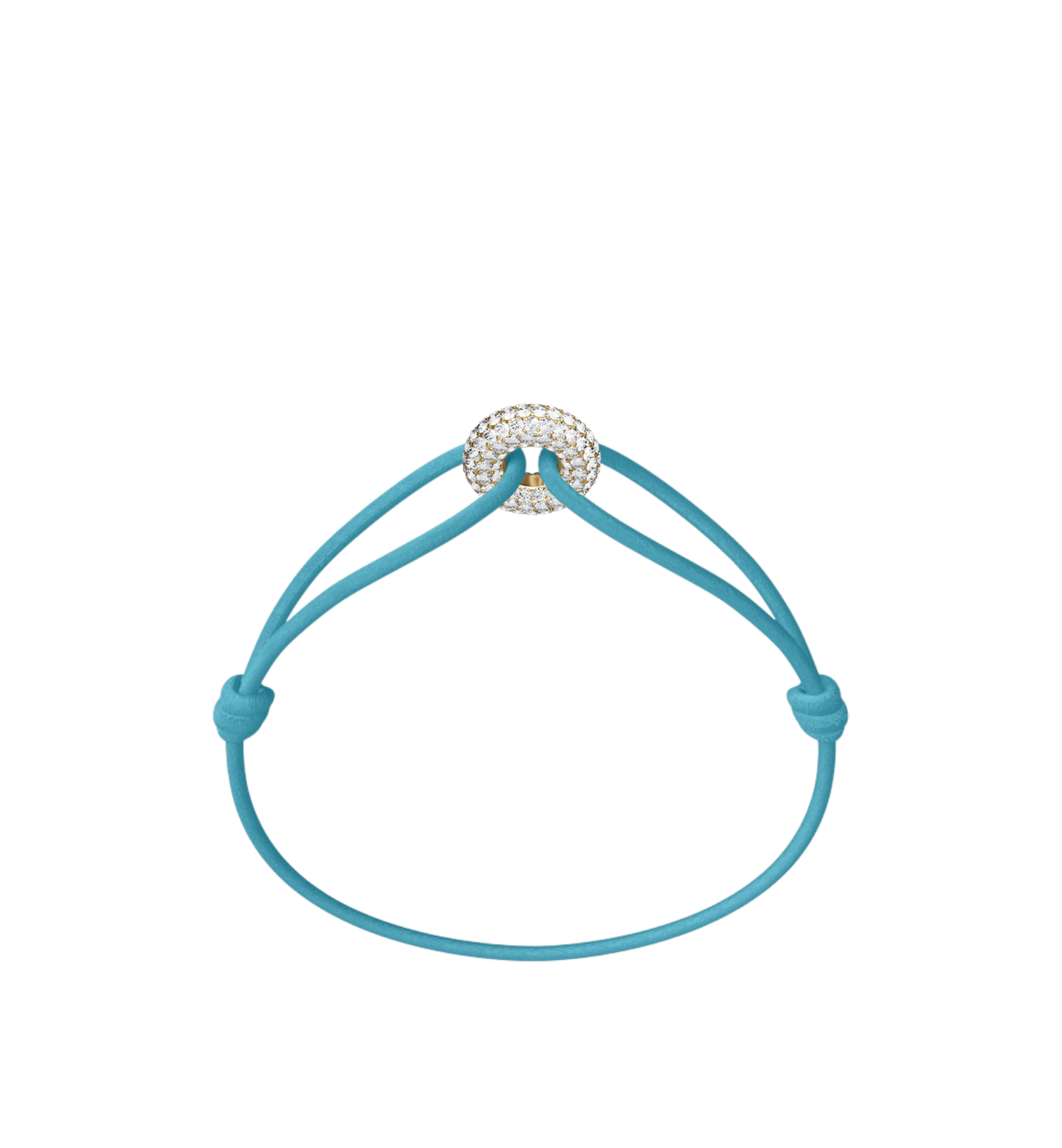 Mini Golden Soho Pavé Cord Bracelet