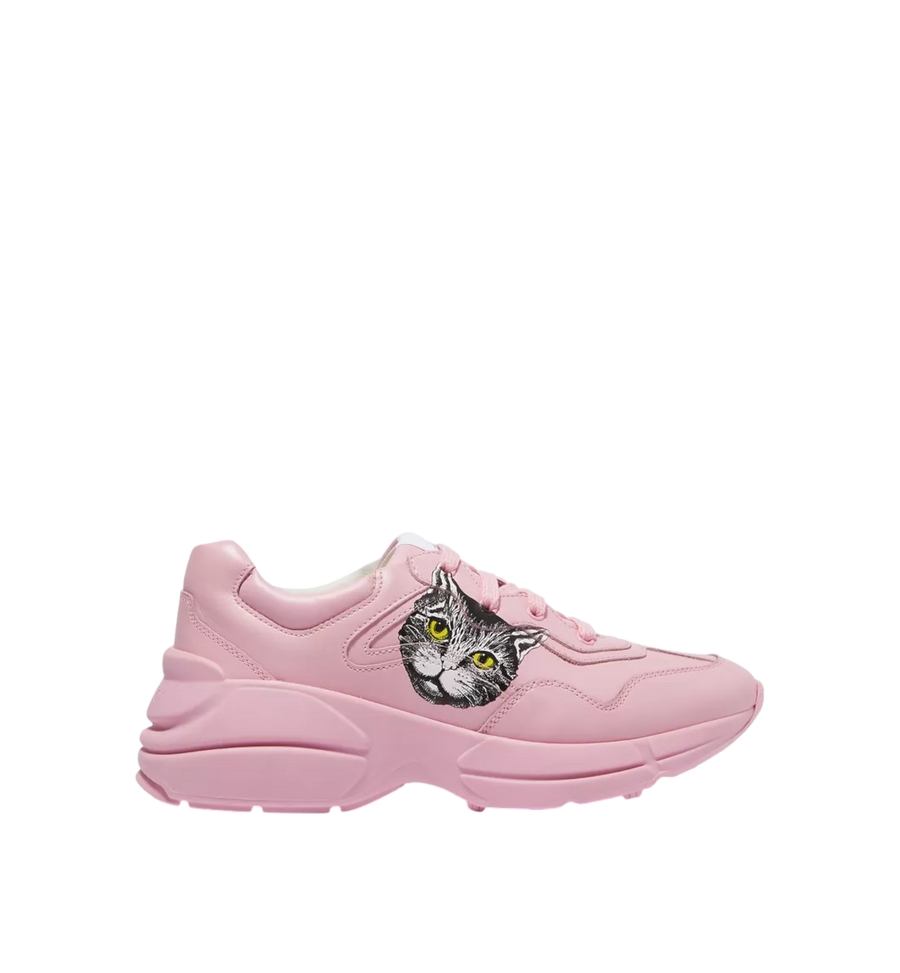Gucci Sneaker Pink Leather Mystic Cat Women