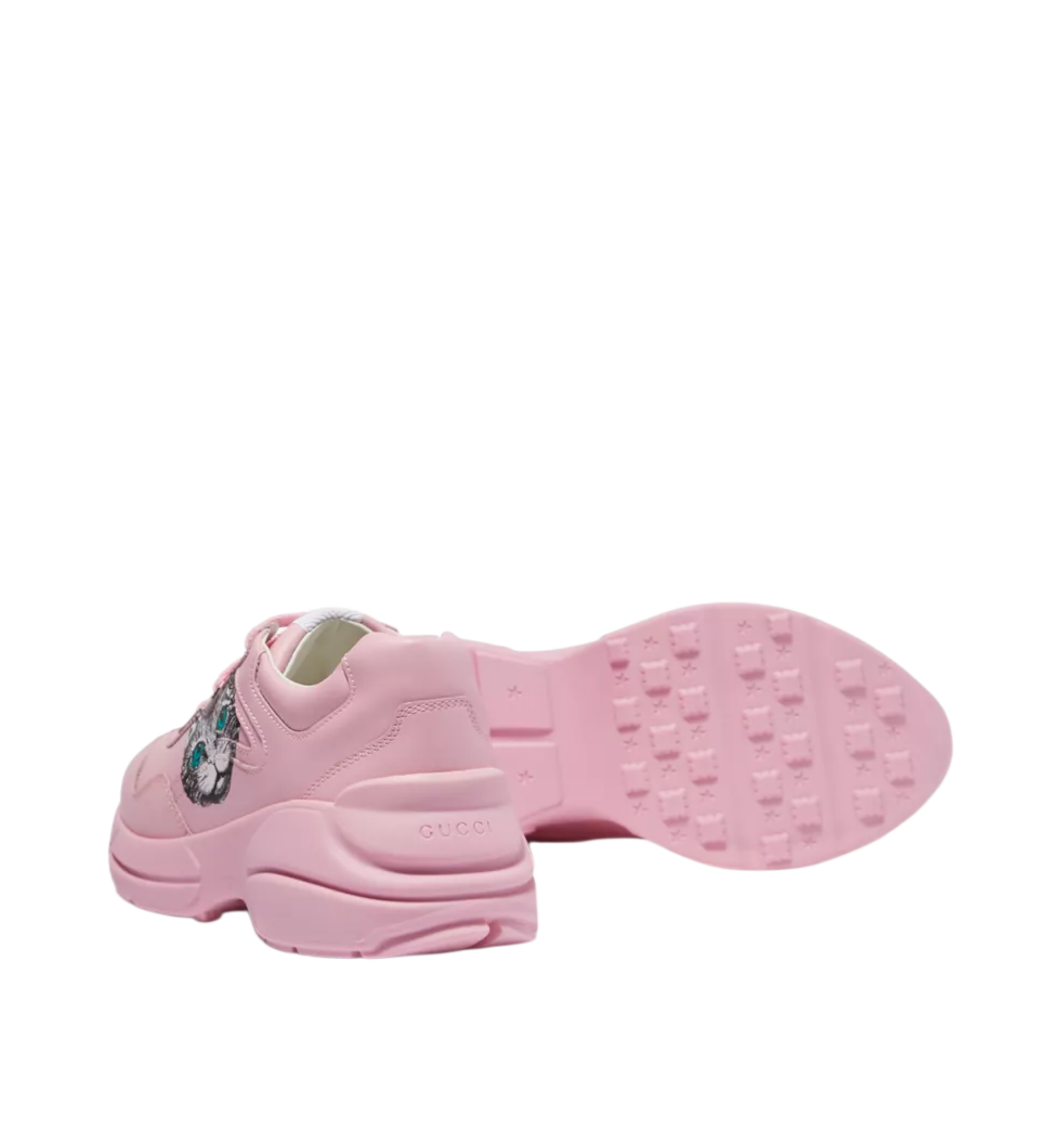 GUCCI SNEAKER PINK LEATHER MYSTIC CAT WOMEN