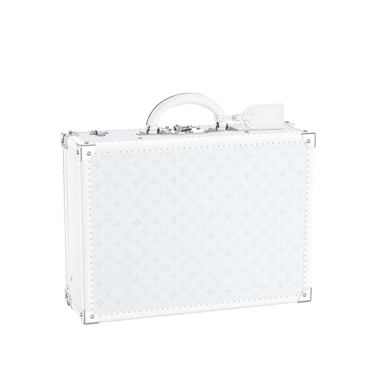 Louis Vuitton Bisten 50 White Monogram Trunk | Luxury Travel Case