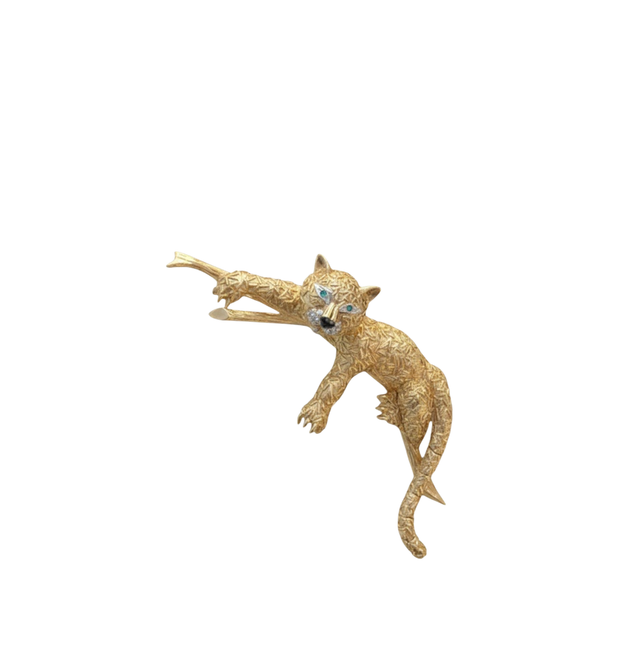 Van Cleef & Arpels Gold 'Leopard' Clip-Brooch THE WOLF FAMILY