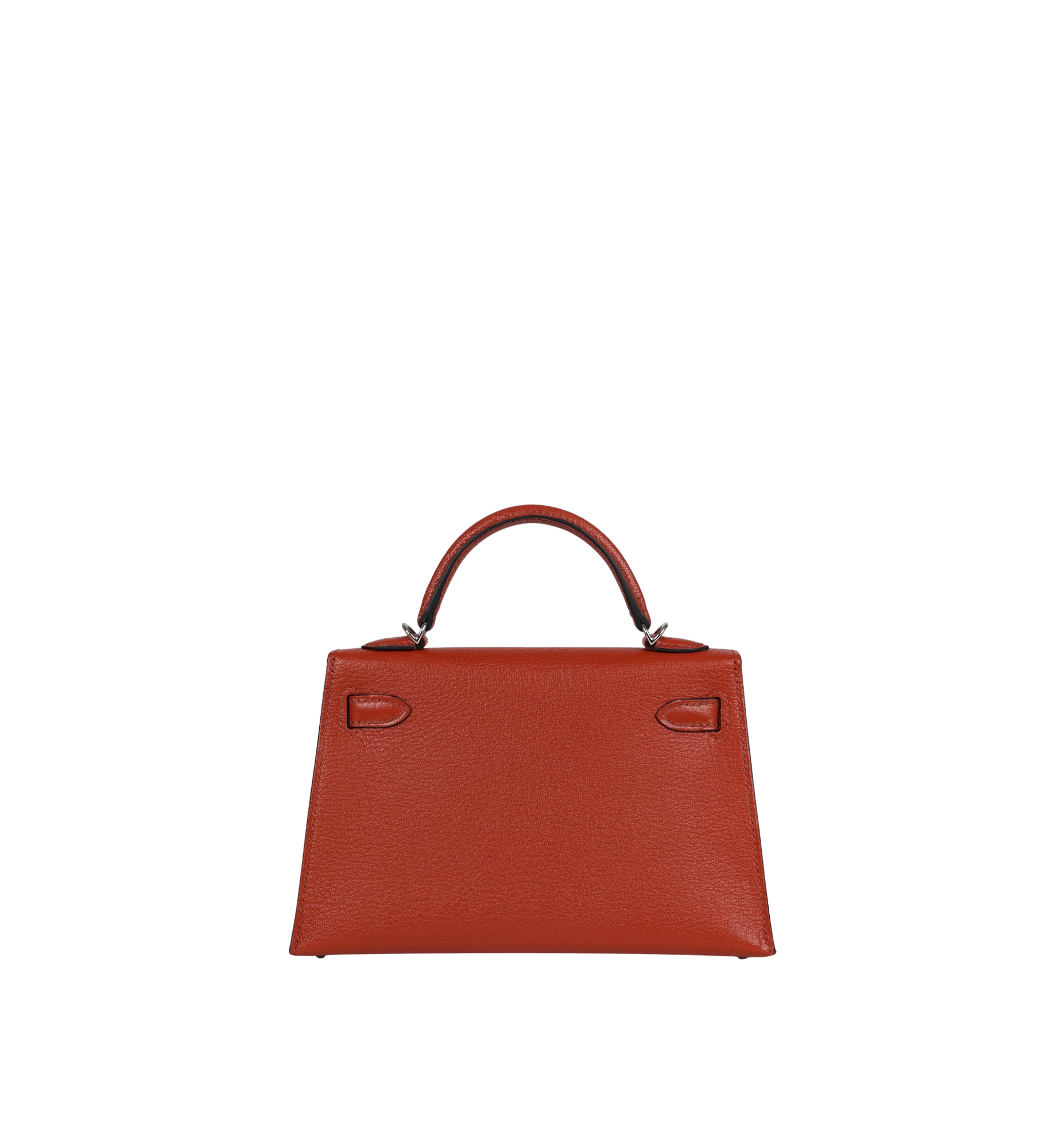 Hermès Mini Kelly II Sellier Cuivre Chevre Mysore PHW
