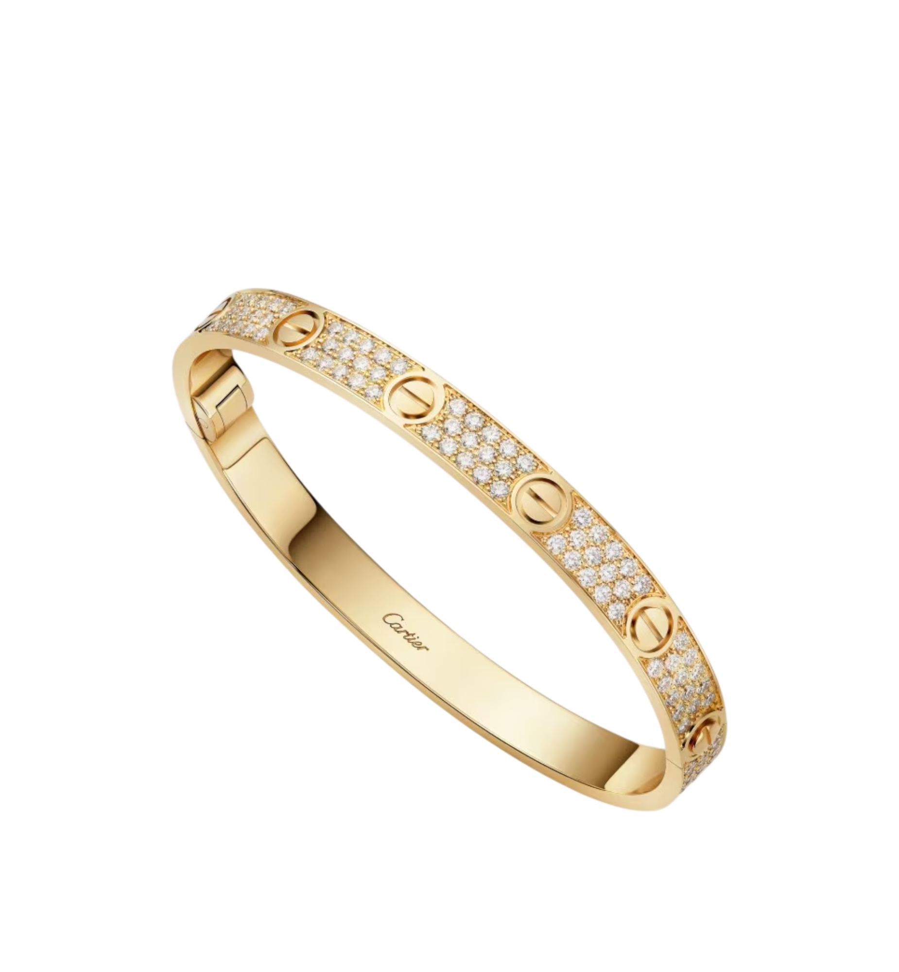 Cartier LOVE bracelet, classic model, paved Ref. N6035017