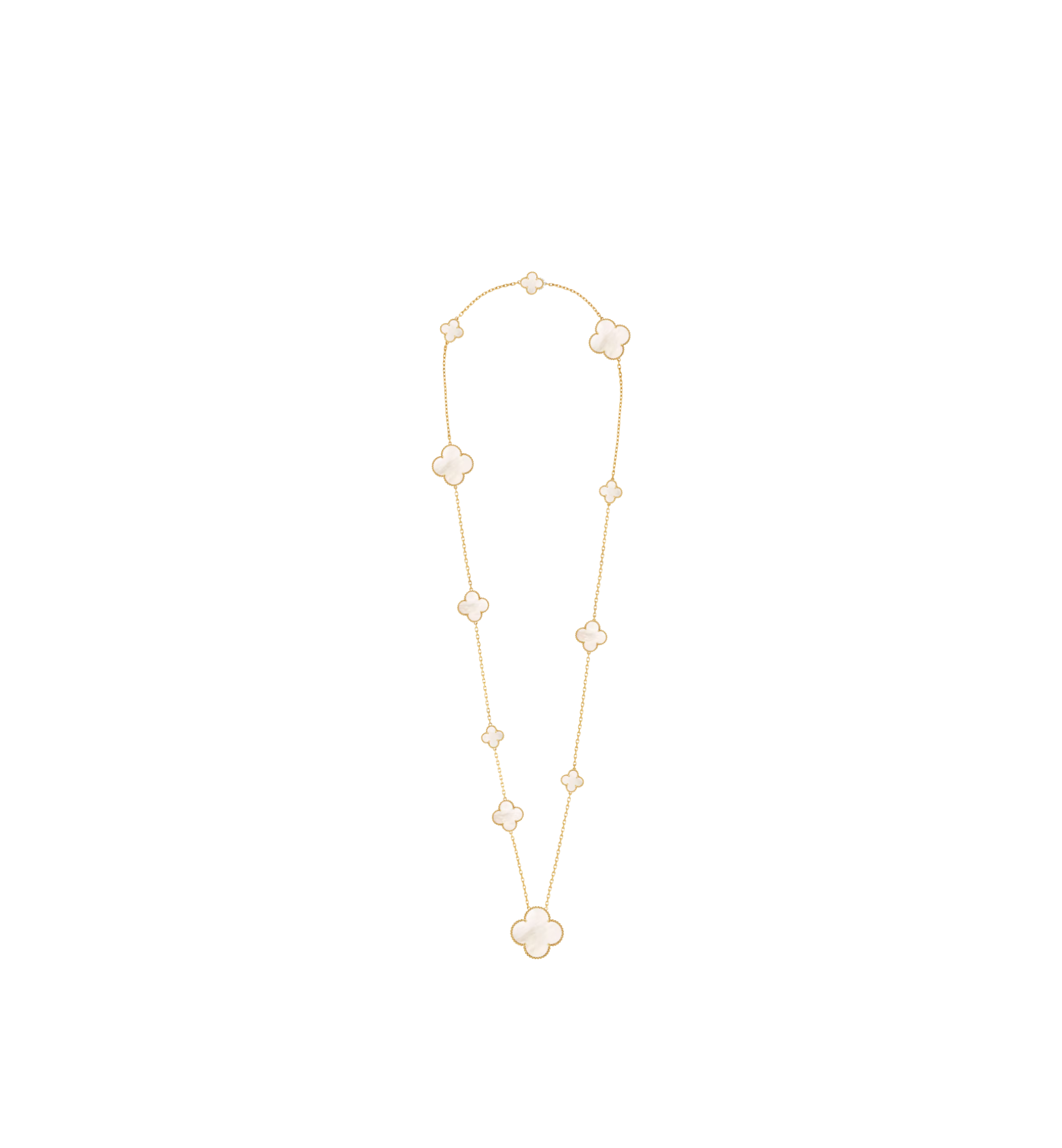 Van Cleef And Arpels Magic Alhambra long necklace, 11 motifs