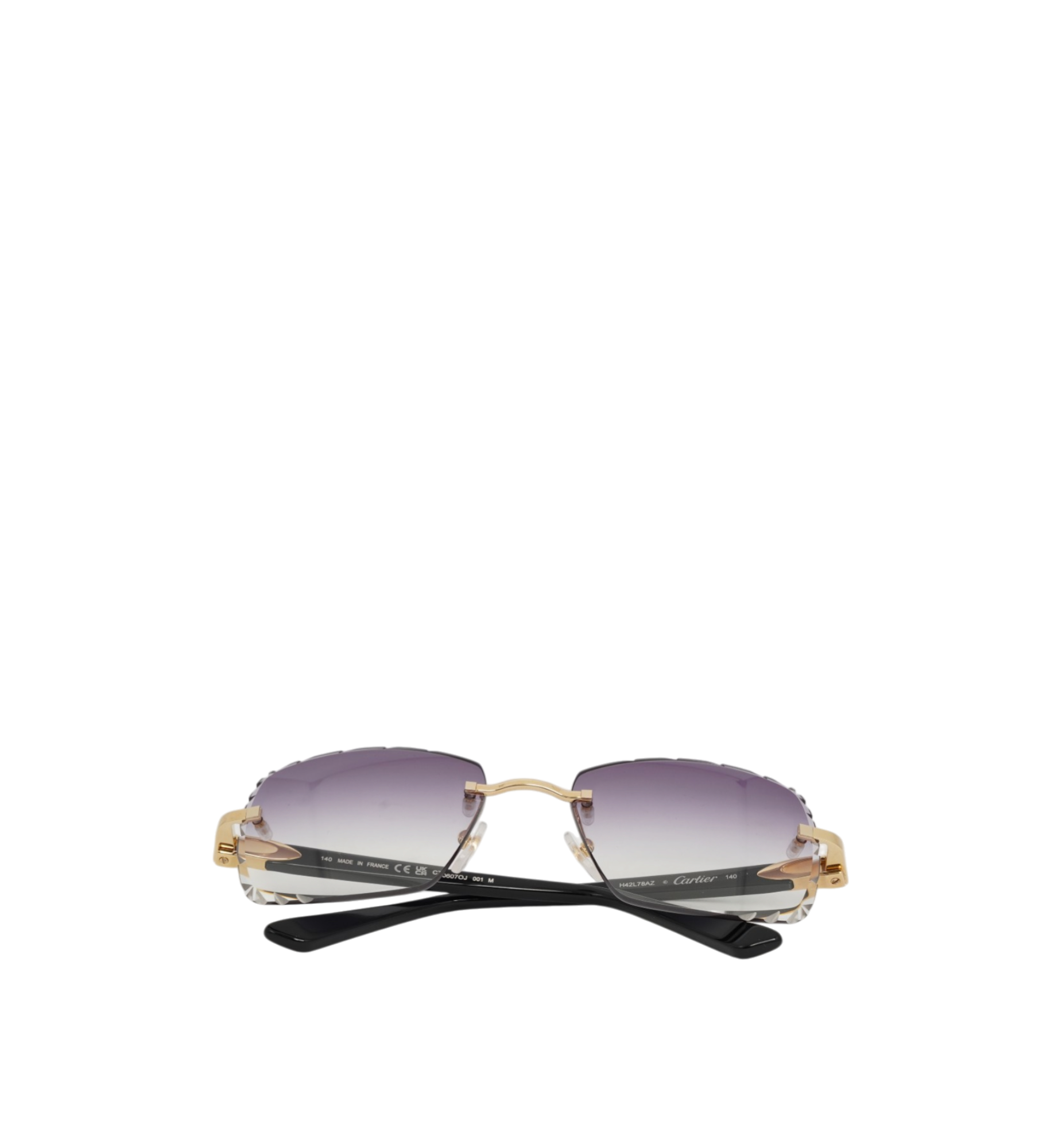 Cartier Sunglasses CT0607OJ-001 Black Acetates Grey Lens