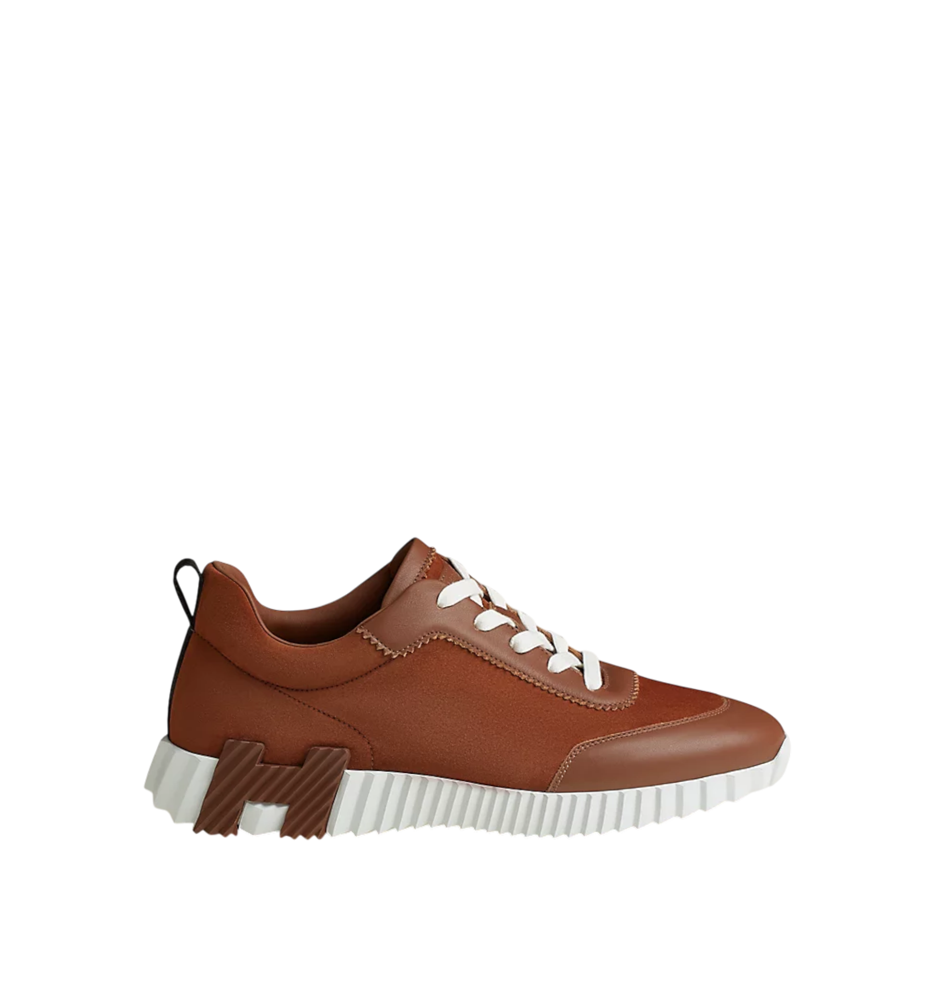 Hermès Bouncing sneaker gold in suede goatskin and calfskin