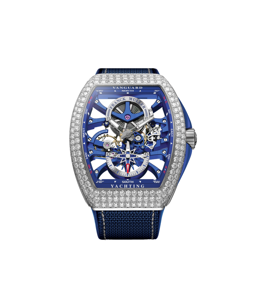 Franck Muller Vanguard Yacht  Skeleton (Diamond-Set) Ref. V45 S6 SQT YACHT ANC D AC BL - N017