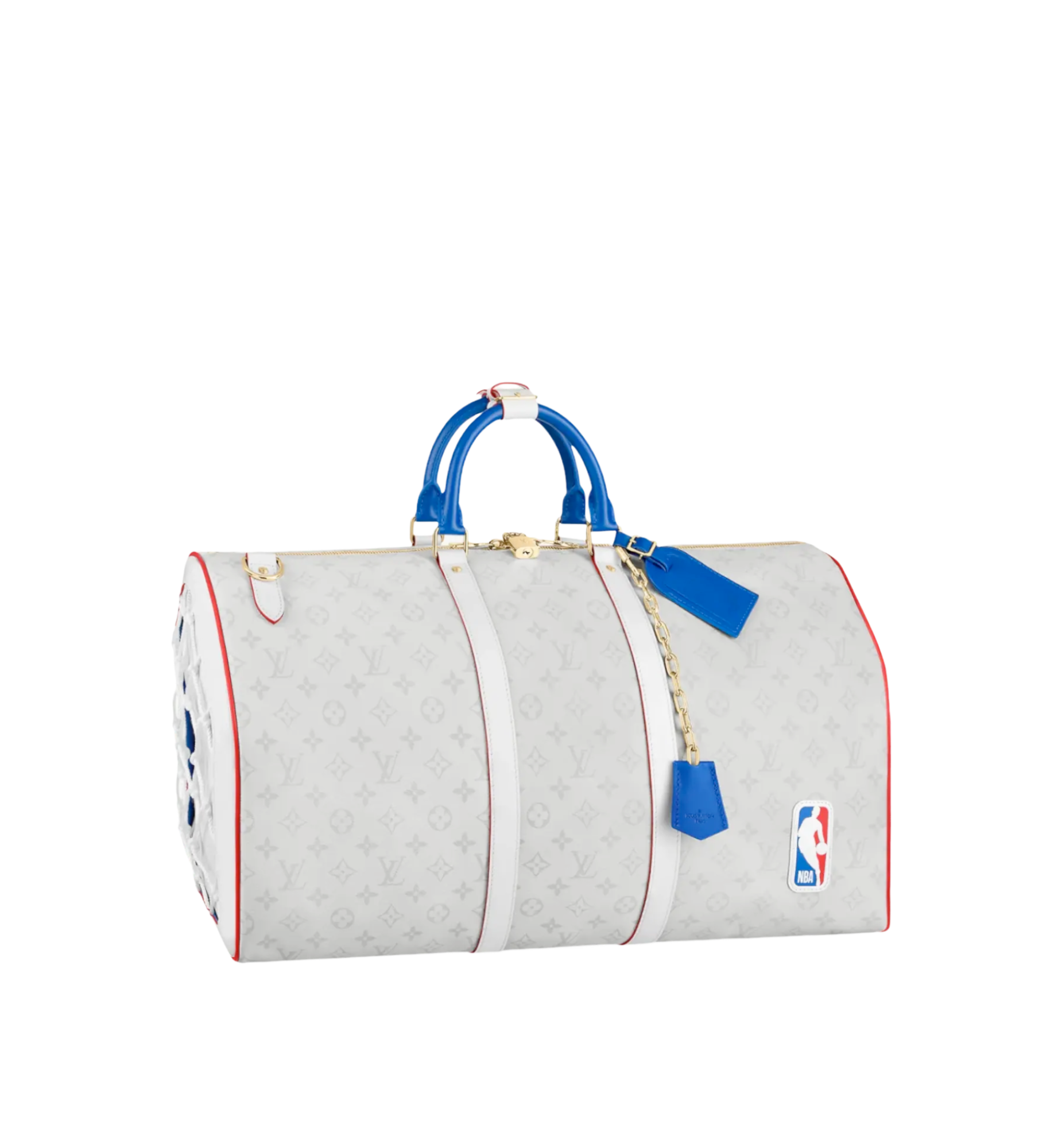 LOUIS VUITTON x NBA ANTARCTICA KEEPALL MONOGRAM WHITE