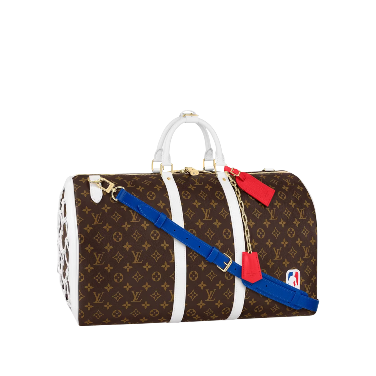 Louis Vuitton x NBA Keepall 55 Monogram White Handles | Limited