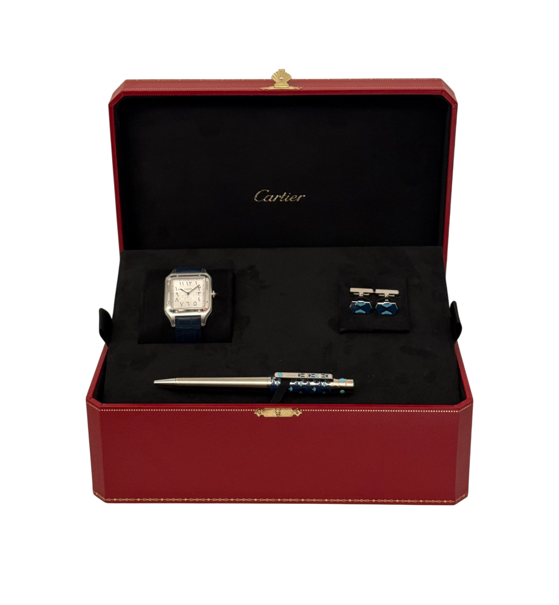 Cartier ギフトボックス 4点セット Cartier Men Gift Box with Watch | Cufflinks | Pen