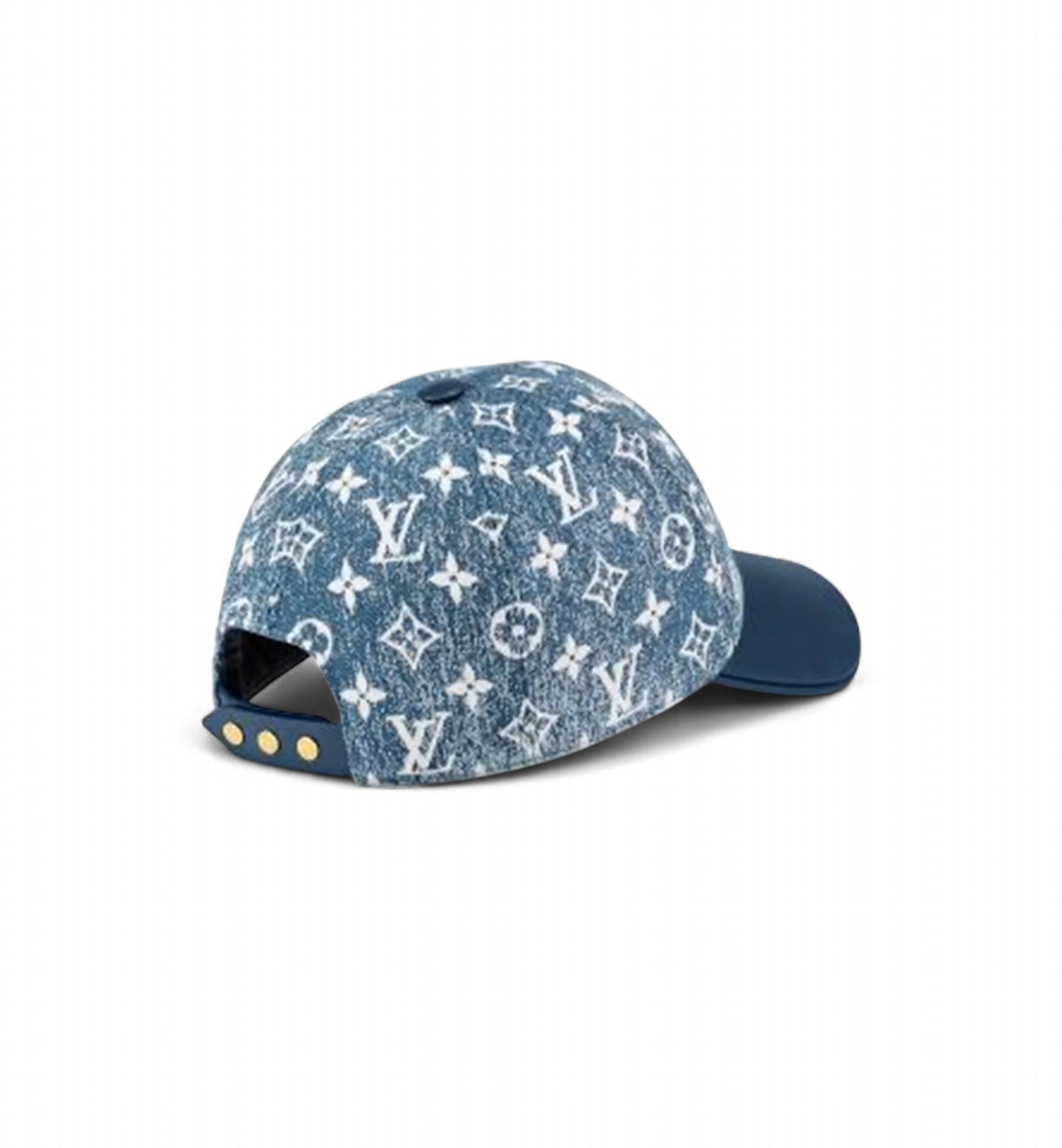 LV CASQUETTE DENIM - LEATHER