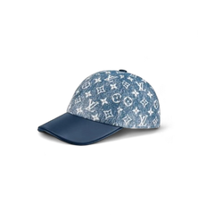 LV CASQUETTE DENIM - LEATHER