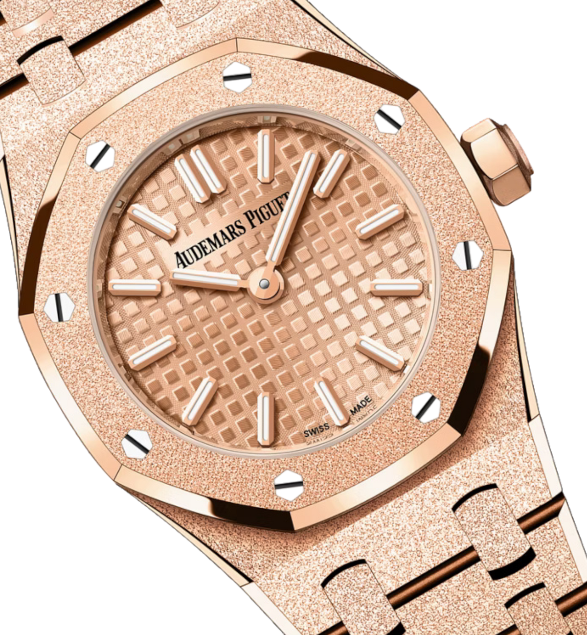 Royal Oak Mini Frosted Gold Quartz Ref. 67630OR.GG.1312OR.01-B - 23mm